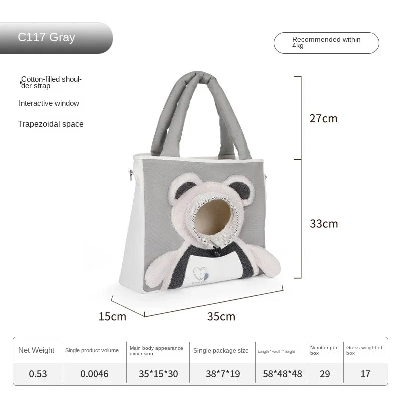 Breathable Crossbody Pet Backpack