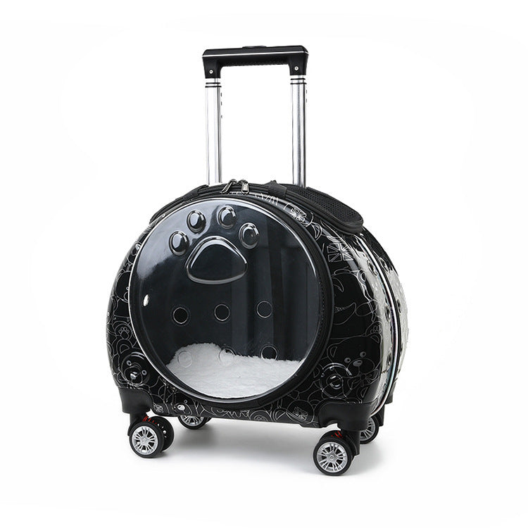Portable Pet Carrier Backpack Trolley