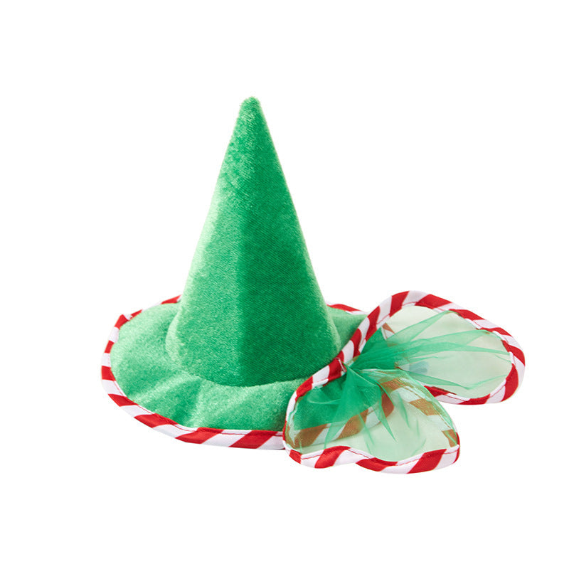 Pet Green Gauze Skirt Hat Suit Cute Dog Holiday Clothing