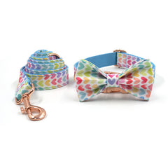 Pet Collar Leash Bow Trash Bag Set