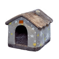 Foldable Enclosed Pet House - Warm Cave