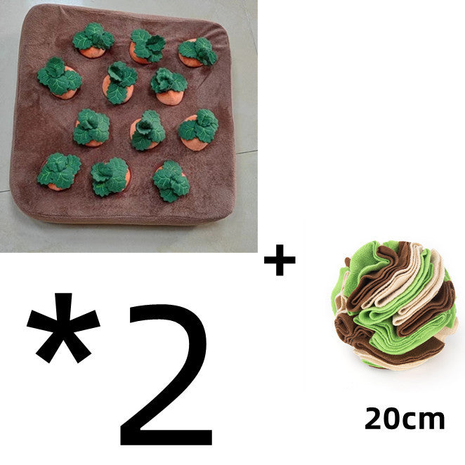 Carrot Plush Dog Chew Toy