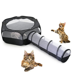 Foldable Cat Tunnel - Space-Saving & Comfortable