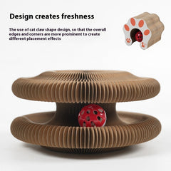 Foldable Magnetic Cat Scratcher Toy
